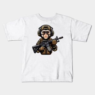 Tactical Monkey Kids T-Shirt